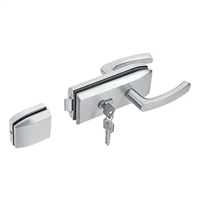 Serrure de porte en verre en acier inoxydable